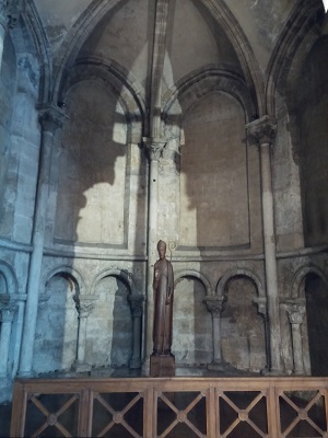 Saint Germain des Prés chapel showing original work