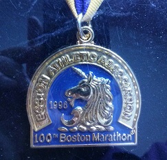 Finisher's medal - 100th Boston Marathon